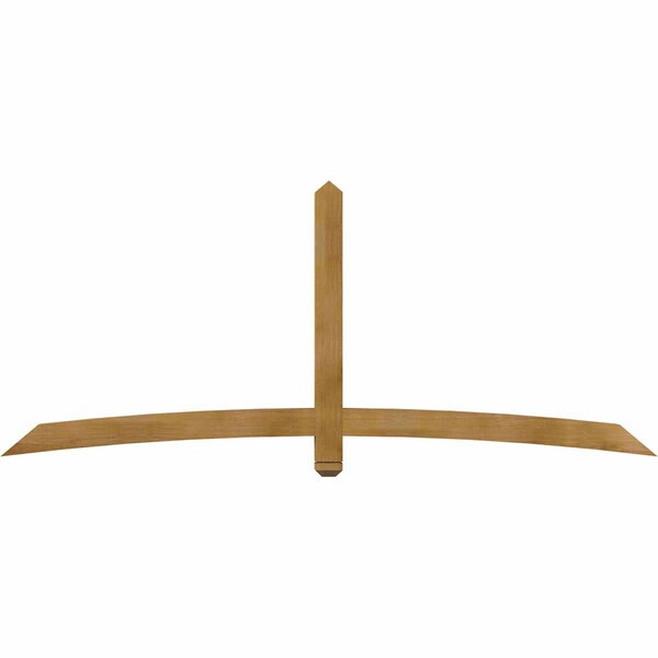 Ekena Millwork Bellingham Rough Sawn Timber Gable Bracket, Western Red Cedar, 96"W x 40"H x 4"D x 4"F, 10/12 Pitch GBW096X40X0404BEL00RWR - main
